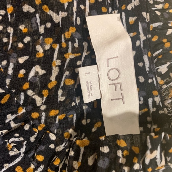 LOFT Smocked Long-sleeves Top - Picture 4 of 6